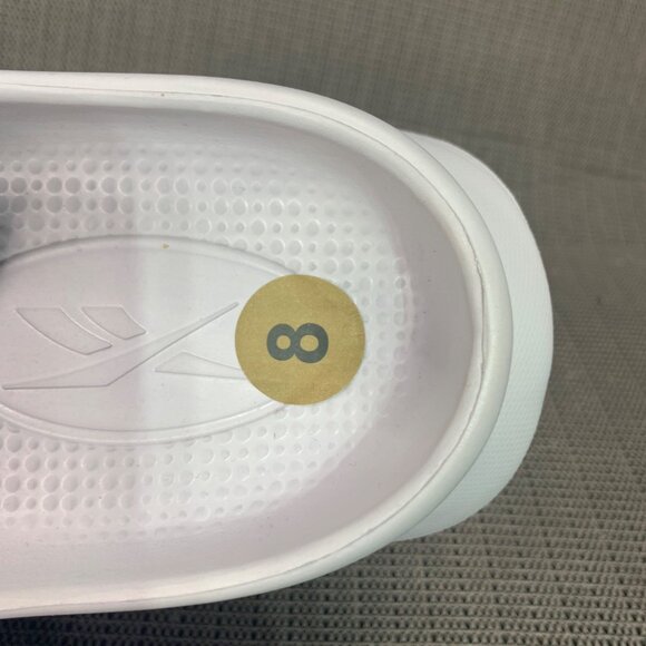 Reebok Slide Sandals Mens Size 8 White Lightweight Open-Toe Slip-On - Picture 4 of 8